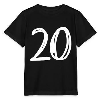 20 ANS. 20e ANNIVERSAIRE. ANNIVERSAIRE 20 ANS. 20 - T-shirt bio MINI CREATOR Stanley/Stella Enfant - noir - Devant - Mikhail (115cm)