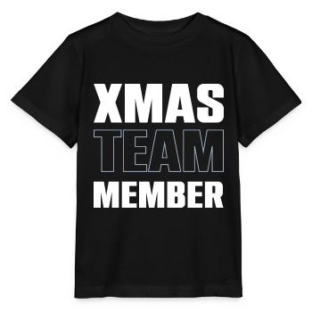Xmas Team - Stanley/Stella Kinder T-Shirt MINI CREATOR  - Schwarz - Vorne - Mikhail (115cm)