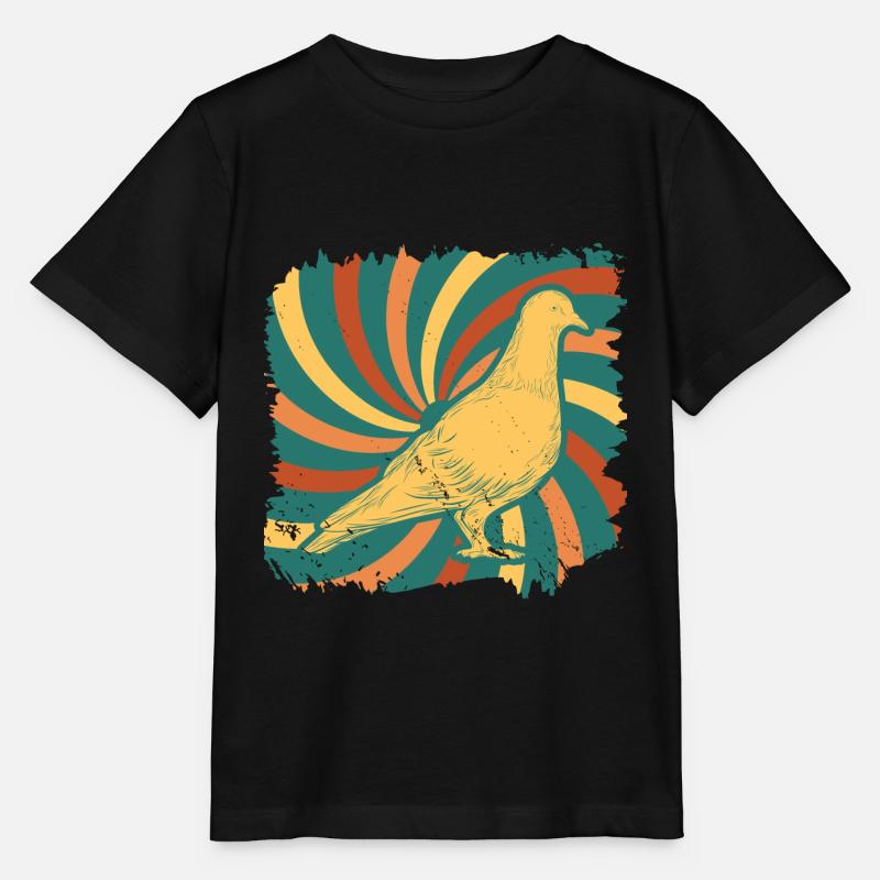Taube - Stanley/Stella Kinder T-Shirt MINI CREATOR  - Schwarz