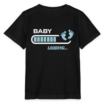 Bébé en cours de téléchargement cadeau naissance - T-shirt bio MINI CREATOR Stanley/Stella Enfant - noir - Devant - Mikhail (115cm)
