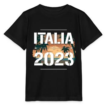 Italia 2023 - Stanley/Stella Kinder T-Shirt MINI CREATOR  - Schwarz - Vorne - Mikhail (115cm)
