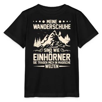 Bergsteiger Wandern Lustiger Wanderer - Stanley/Stella Kinder T-Shirt MINI CREATOR  - Schwarz - Vorne - Mikhail (115cm)