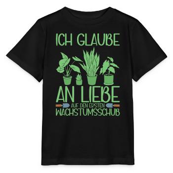 Gartenarbeit Schrebergarten Blumen Gärtnerin - Stanley/Stella Kinder T-Shirt MINI CREATOR  - Schwarz - Vorne - Mikhail (115cm)