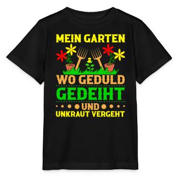 Gärtnerei Gartenliebhaber Schrebergarten Blumen - Stanley/Stella Kinder T-Shirt MINI CREATOR  - Schwarz - Vorne - Mikhail (115cm)