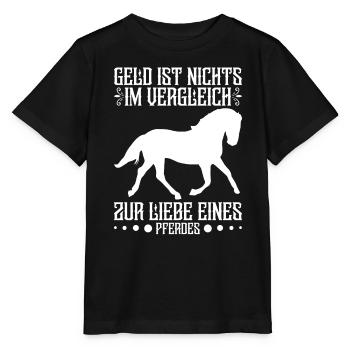 Pferdesport Reiten Reiterhof Pfederliebhaber - Stanley/Stella Kinder T-Shirt MINI CREATOR  - Schwarz - Vorne - Mikhail (115cm)