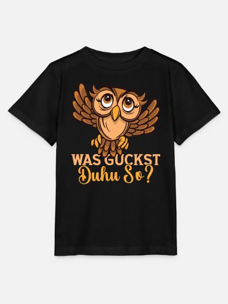 Eulenliebhaber Eule Eulefan Eulen Eulenzüchter - Stanley/Stella Kinder T-Shirt MINI CREATOR  - Schwarz