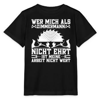 Zimmerer Zimmermanngeselle Zimmerei - Stanley/Stella Kinder T-Shirt MINI CREATOR  - Schwarz - Vorne - Mikhail (115cm)