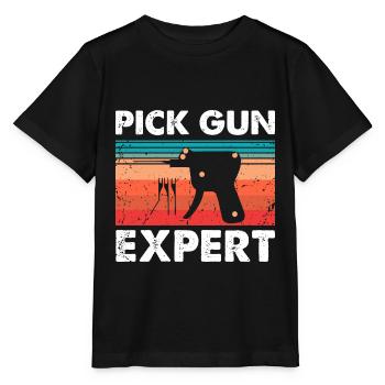 Conception de serrure de service de déverrouillage expert en serrure - T-shirt bio MINI CREATOR Stanley/Stella Enfant - noir - Devant - Mikhail (115cm)