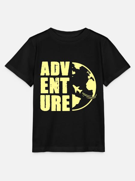 abenteuer reise - Stanley/Stella Kinder T-Shirt MINI CREATOR  - Schwarz