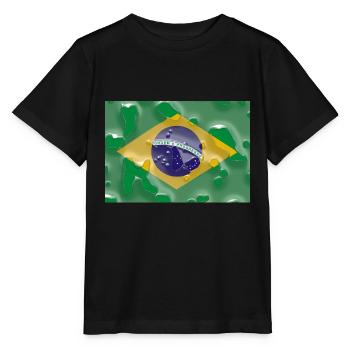Brazil - Stanley/Stella MINI CREATOR Kids’ T-Shirt - black - Front - Mikhail (115cm)