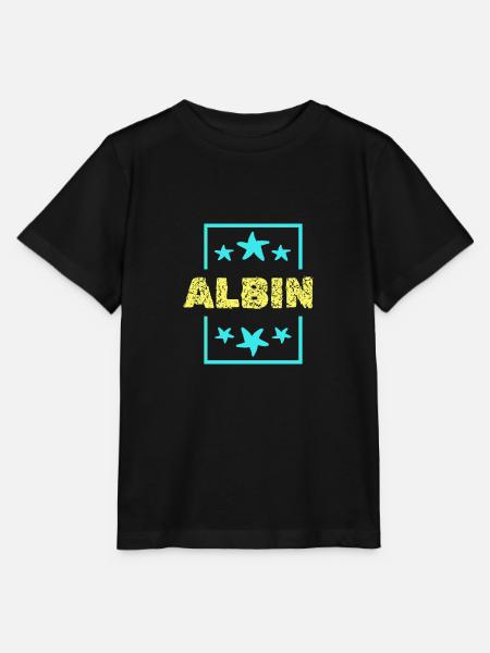 Vorname Albin - Stanley/Stella Kinder T-Shirt MINI CREATOR - Schwarz