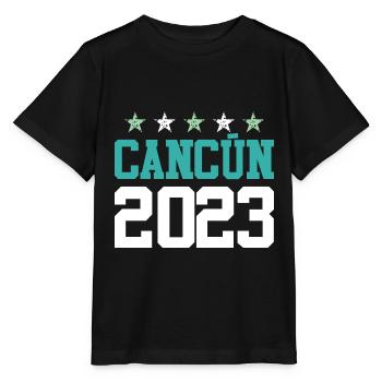 Cancun 2023 - T-shirt bio MINI CREATOR Stanley/Stella Enfant - noir - Devant - Mikhail (115cm)