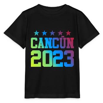 Cancun 2023 - T-shirt bio MINI CREATOR Stanley/Stella Enfant - noir - Devant - Mikhail (115cm)