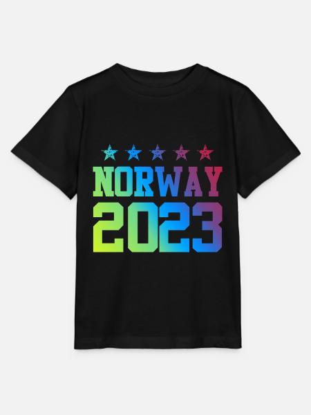 Norway 2023 - Stanley/Stella Kinder T-Shirt MINI CREATOR  - Schwarz