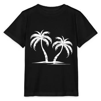 Palmen Insel - Stanley/Stella Kinder T-Shirt MINI CREATOR  - Schwarz - Vorne - Mikhail (115cm)
