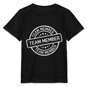 Team Mitglied - Stanley/Stella Kinder T-Shirt MINI CREATOR  - Schwarz - Vorne - Mikhail (115cm)