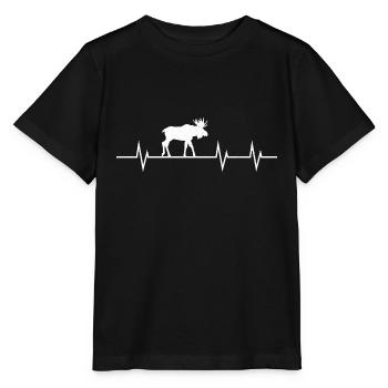 Heartbeat of the Moose - Stanley/Stella Kinder T-Shirt MINI CREATOR  - Schwarz - Vorne - Mikhail (115cm)