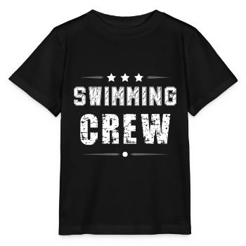 Swimming Crew - Stanley/Stella MINI CREATOR Kids’ T-Shirt - black - Front - Mikhail (115cm)