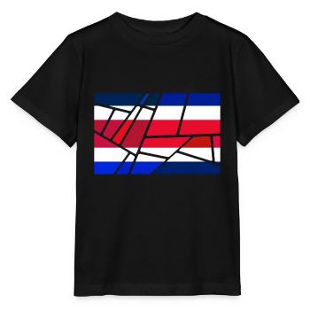 Costa Rica - Stanley/Stella Kinder T-Shirt MINI CREATOR  - Schwarz - Vorne - Mikhail (115cm)