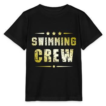 Swimming Crew - Stanley/Stella MINI CREATOR Kids’ T-Shirt - black - Front - Mikhail (115cm)