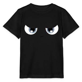 lustiges Gesicht - Stanley/Stella Kinder T-Shirt MINI CREATOR  - Schwarz - Vorne - Mikhail (115cm)