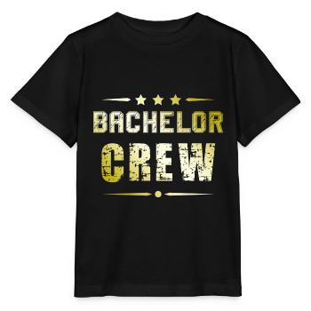 Bachelor Crew - Stanley/Stella Kinder T-Shirt MINI CREATOR  - Schwarz - Vorne - Mikhail (115cm)
