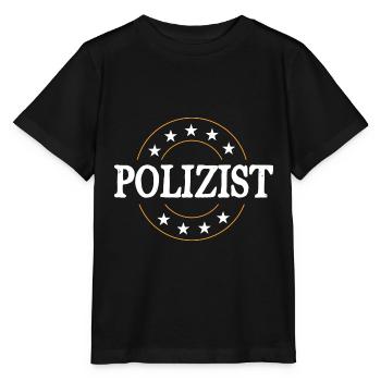 Polizist Beruf - Stanley/Stella Kinder T-Shirt MINI CREATOR  - Schwarz - Vorne - Mikhail (115cm)