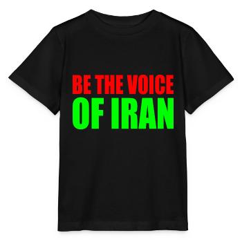 Be the voice of iran - Stanley/Stella MINI CREATOR Kids’ T-Shirt - black - Front - Mikhail (115cm)