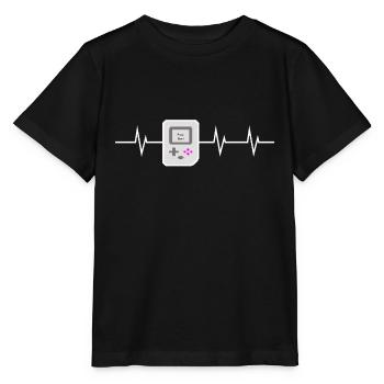 Press Start - I love Retro Gaming - Stanley/Stella Kinder T-Shirt MINI CREATOR  - Schwarz - Vorne - Mikhail (115cm)