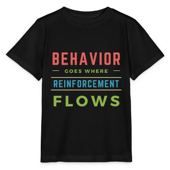Le comportement va là où le renforcement coule - T-shirt bio MINI CREATOR Stanley/Stella Enfant - noir - Devant - Mikhail (115cm)