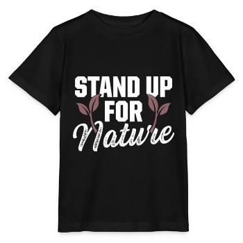 natur umweltschutz - Stanley/Stella Kinder T-Shirt MINI CREATOR  - Schwarz - Vorne - Mikhail (115cm)