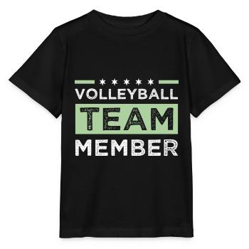 Volleyball Team - Stanley/Stella MINI CREATOR Kids’ T-Shirt - black - Front - Mikhail (115cm)