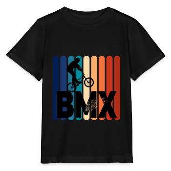 BMX style extreme color - T-shirt bio MINI CREATOR Stanley/Stella Enfant - noir - Devant - Mikhail (115cm)