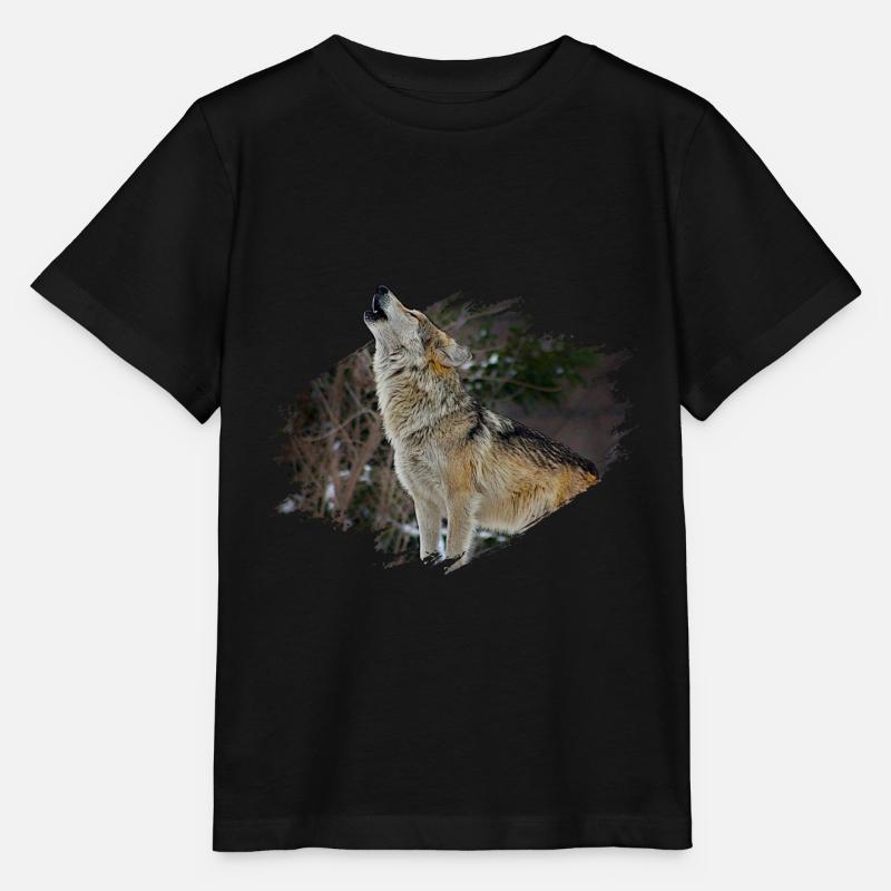 Loup - T-shirt bio MINI CREATOR Stanley/Stella Enfant - noir