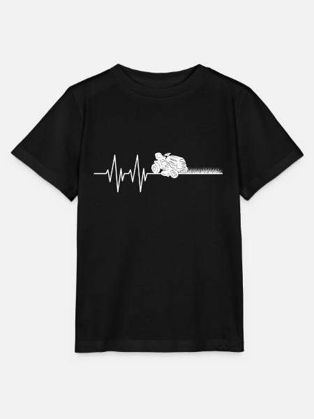 Tondeuse à gazon Battement de Coeur Gazon gazon - T-shirt bio MINI CREATOR Stanley/Stella Enfant - noir