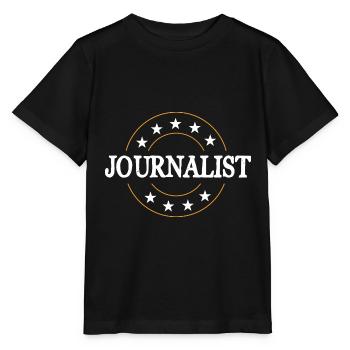 Journalist Beruf - Stanley/Stella Kinder T-Shirt MINI CREATOR  - Schwarz - Vorne - Mikhail (115cm)