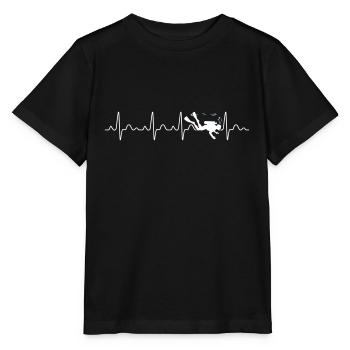 Scuba is my Hearbeat - Diving is my passion - Stanley/Stella MINI CREATOR Kids’ T-Shirt - black - Front - Mikhail (115cm)
