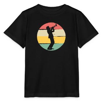Trompete Blasinstrument blaskapelle geschenk band - Stanley/Stella Kinder T-Shirt MINI CREATOR  - Schwarz - Vorne - Mikhail (115cm)