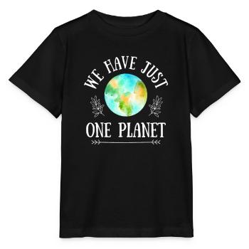 Klimawandel Umwelt Natur nachhaltig plastik öko - Stanley/Stella Kinder T-Shirt MINI CREATOR  - Schwarz - Vorne - Mikhail (115cm)