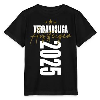 Aufsteiger Verbandsliga 2025 Aufstiegstrikot - Stanley/Stella Kinder T-Shirt MINI CREATOR  - Schwarz - Vorne - Mikhail (115cm)