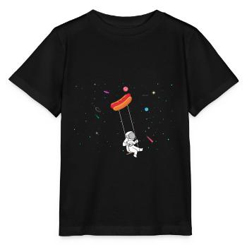 Hot Dog Lover Saucisse Fast Food Hot-dog nourriture - T-shirt bio MINI CREATOR Stanley/Stella Enfant - noir - Devant - Mikhail (115cm)