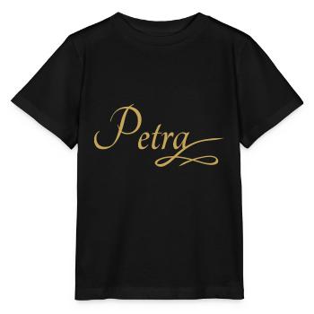 Vorname von Petra - Stanley/Stella Kinder T-Shirt MINI CREATOR  - Schwarz - Vorne - Mikhail (115cm)
