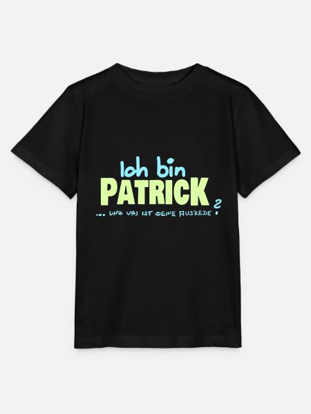 Vorname Patrick - Stanley/Stella Kinder T-Shirt MINI CREATOR - Schwarz