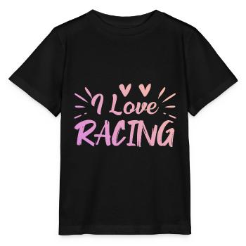 Ich liebe Rennen - Stanley/Stella Kinder T-Shirt MINI CREATOR  - Schwarz - Vorne - Mikhail (115cm)