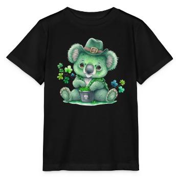 St Paddy’s St Patricksday St Patrick Day - T-shirt bio MINI CREATOR Stanley/Stella Enfant - noir - Devant - Mikhail (115cm)