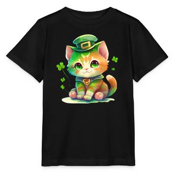 St Paddy’s St Patricksday St Patrick Day - T-shirt bio MINI CREATOR Stanley/Stella Enfant - noir - Devant - Mikhail (115cm)