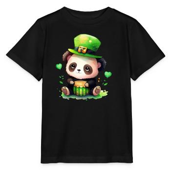 St Paddy’s St Patricksday St Patrick Day - T-shirt bio MINI CREATOR Stanley/Stella Enfant - noir - Devant - Mikhail (115cm)