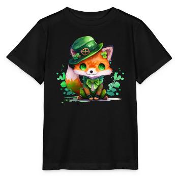 St Paddy’s St Patricksday St Patrick Day - T-shirt bio MINI CREATOR Stanley/Stella Enfant - noir - Devant - Mikhail (115cm)