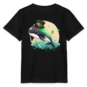 St Paddy’s St Patricksday St Patrick Day - T-shirt bio MINI CREATOR Stanley/Stella Enfant - noir - Devant - Mikhail (115cm)