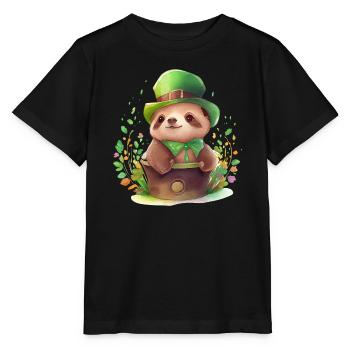 St Paddy’s St Patricksday St Patrick Day - T-shirt bio MINI CREATOR Stanley/Stella Enfant - noir - Devant - Mikhail (115cm)